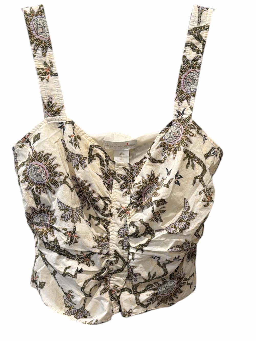 House of Harlow 1960 Floral Two Piece Set | Boho Crop Top & Maxi Skirt | Small - Picture 2 of 12